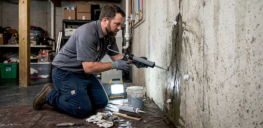 Basement Leak Repair From Inside in Eastvale